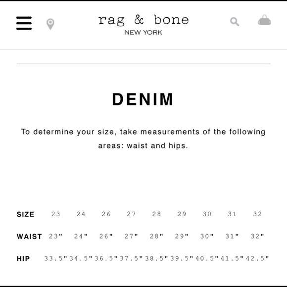 Rag and Bone Lightwash Denim - Picture 6 of 6